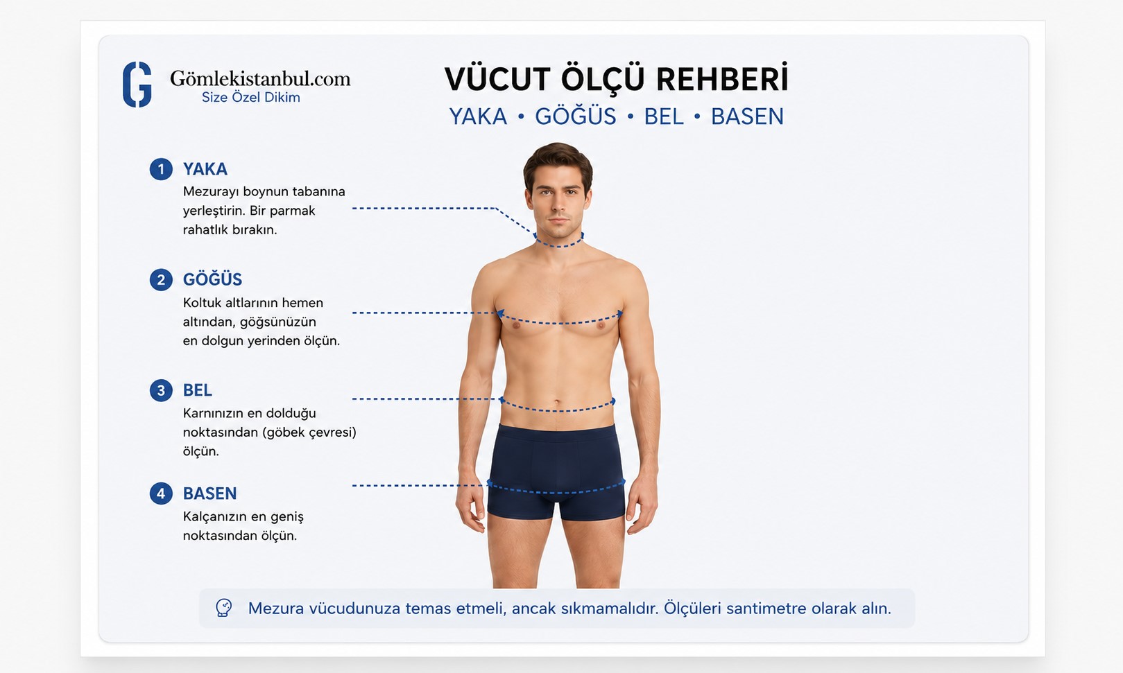 Yaka göğüs bel ve basen ölçüsü nasıl alınır